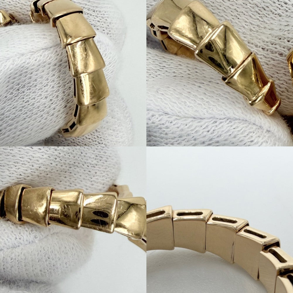 BVLGARI ブルガリ 指輪 セルペンティ ヴァイパー ジュエリー アクセサリー リング XL Au750 18金PG K18ピンクゴールド ダイヤモンド0.53ct ゴールド レディース 約9.9g【中古品】
