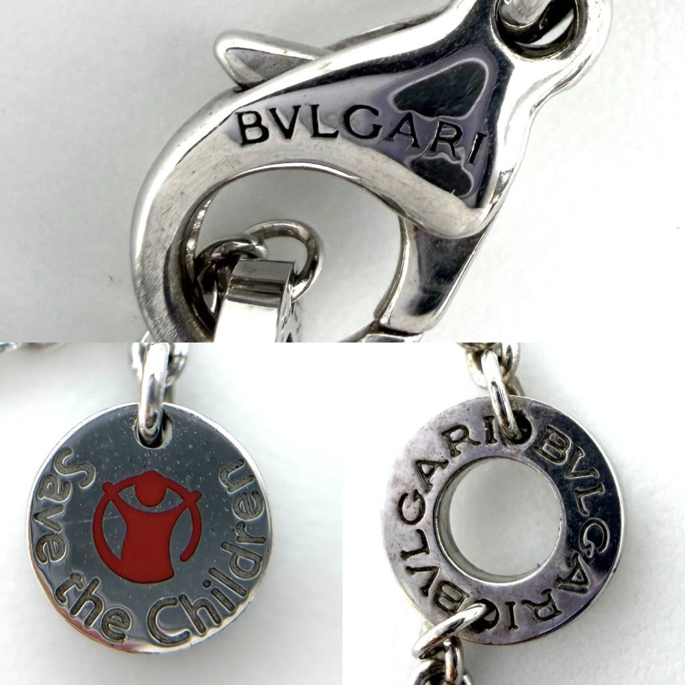 BVLGARI ブルガリ ネックレス セーブザチルドレン ビーゼロワン ペンダント アクセサリー メンズ レディース シルバー925 ユニセックス 約9.6g【中古品】