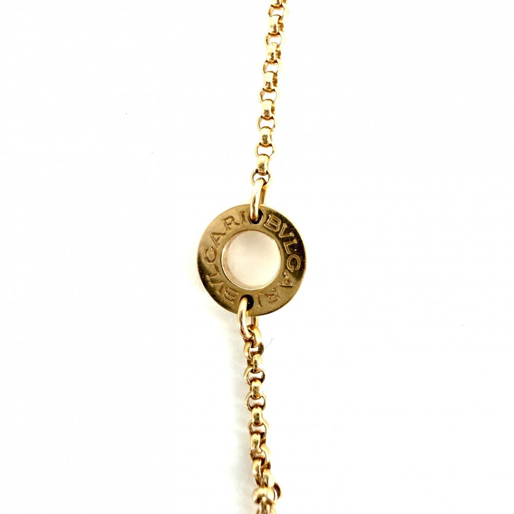 【開店SALE】 BVLGARI ブルガリ ネックレス B-zero1 ビーゼロワン　ミニ ペンダント アクセサリー 18金PG 750 ジュエリー K18ピンクゴールド レディース 約7.6g【中古品】