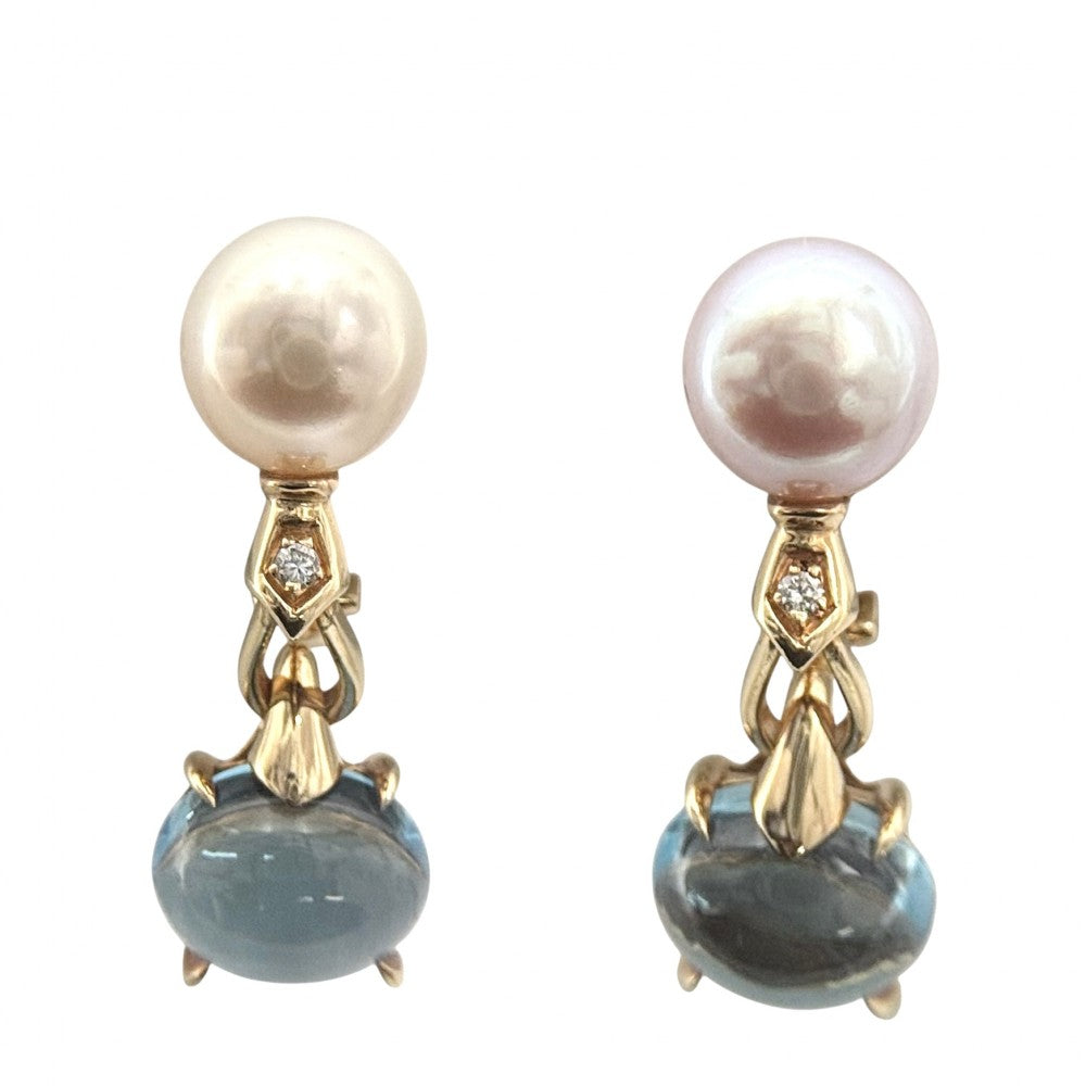 【開店SALE】 BVLGARI ブルガリ ピアス アレグラ 1Pダイヤ スイング 18金YG 750 ジュエリー アクセサリー K18イエローゴールド ダイヤモンド ゴールド金具 レディース 約16.4g【中古品】