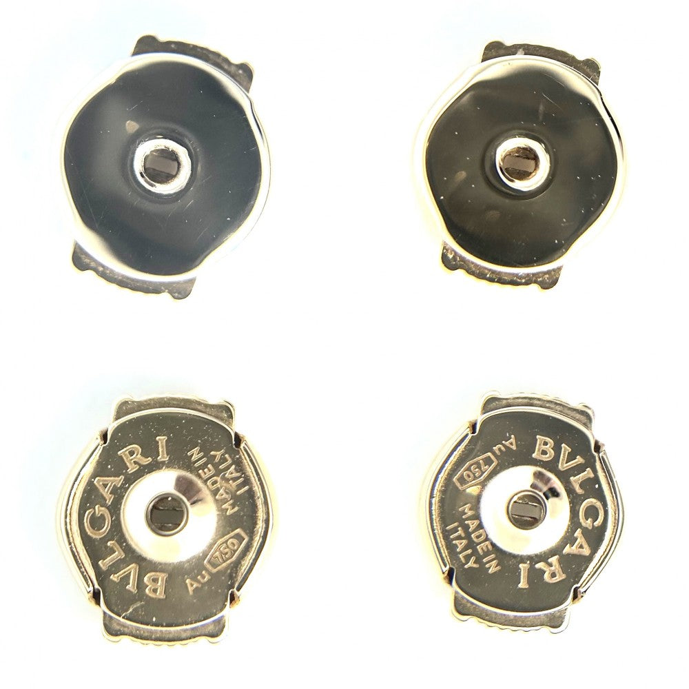 BVLGARI ブルガリ ピアス フィオレヴァー アクセサリー ジュエリー 18金PG Au750 K18ピンクゴールド ダイヤモンド レディース 約4.3g【中古品】