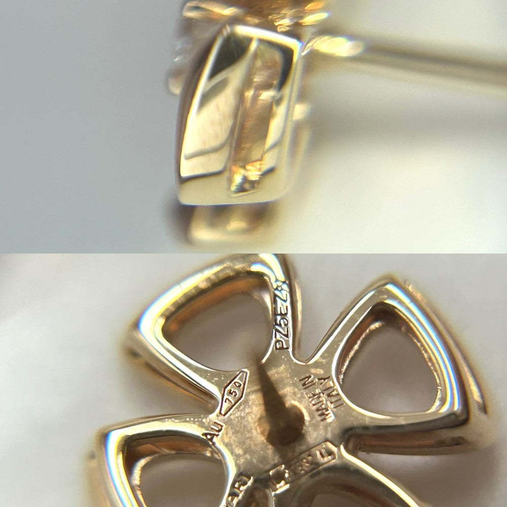 【開店SALE】 BVLGARI ブルガリ ピアス フィオレヴァー アクセサリー ジュエリー 18金PG Au750 K18ピンクゴールド ダイヤモンド レディース 約4.3g【中古品】