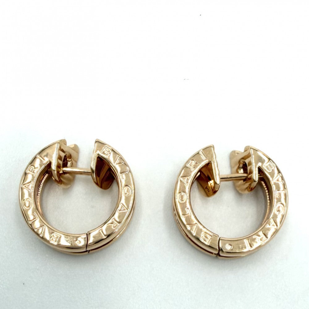 BVLGARI ブルガリ ピアス ビーゼロワン アクセサリー ジュエリー B-zero1 18金PG Au750 K18ピンクゴールド レディース 約8.3g【中古品】