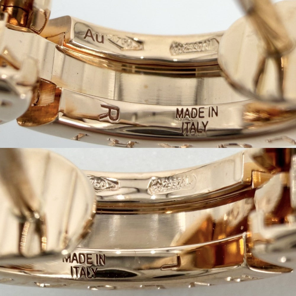 BVLGARI ブルガリ ピアス ビーゼロワン アクセサリー ジュエリー B-zero1 18金PG Au750 K18ピンクゴールド レディース 約8.3g【中古品】