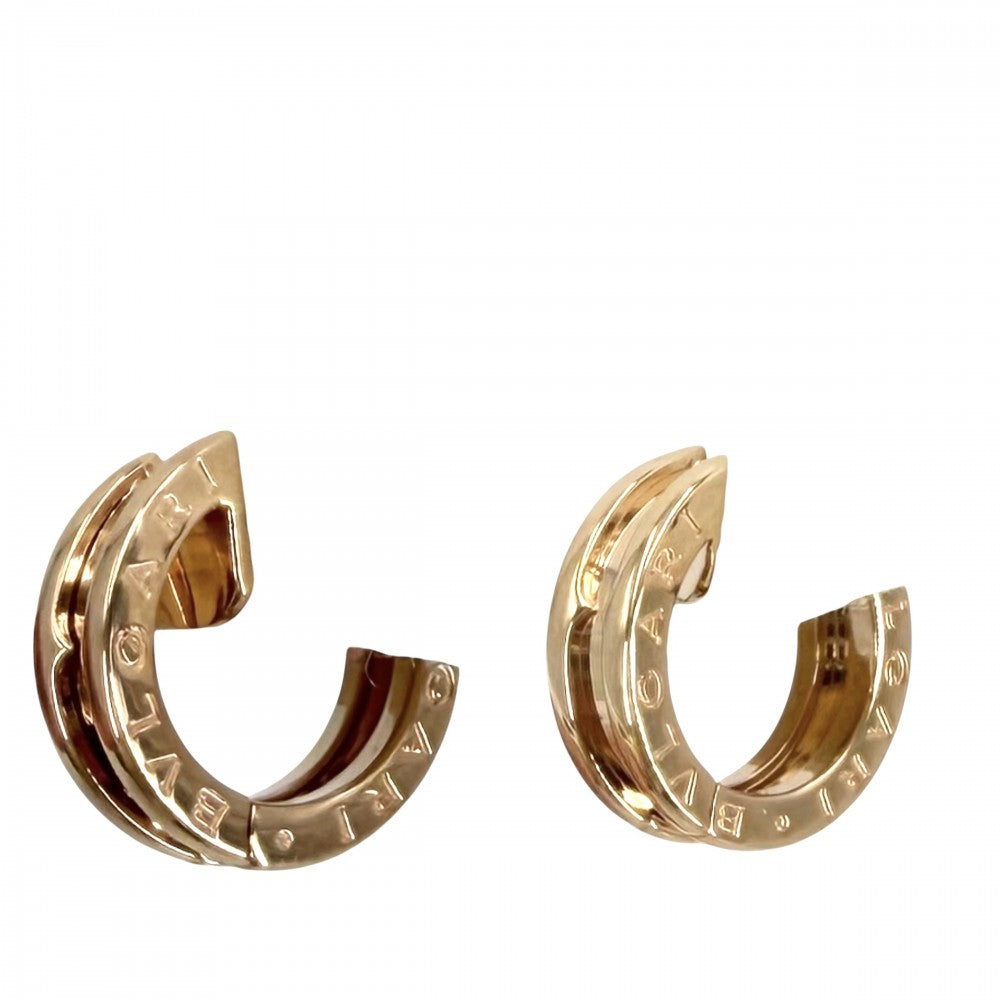 BVLGARI ブルガリ ピアス ビーゼロワン アクセサリー ジュエリー B-zero1 18金PG Au750 K18ピンクゴールド レディース 約8.3g【中古品】