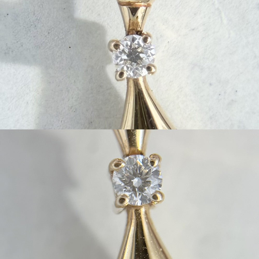 BVLGARI ブルガリ ピアス スイング ディーヴァ ドリーム ジュエリー アクセサリー 18金PG Au750 K18ピンクゴールド ダイヤモンド0.07ct 350740 ホワイト 白 レディース 約5.7g【中古品】