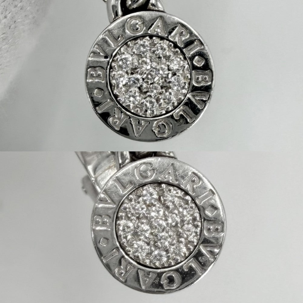 BVLGARI ブルガリ イヤリング ブルガリブルガリ 18金WG Au750 ジュエリー アクセサリー K18ホワイトゴールド ダイヤモンド レディース 約16.4g【中古品】