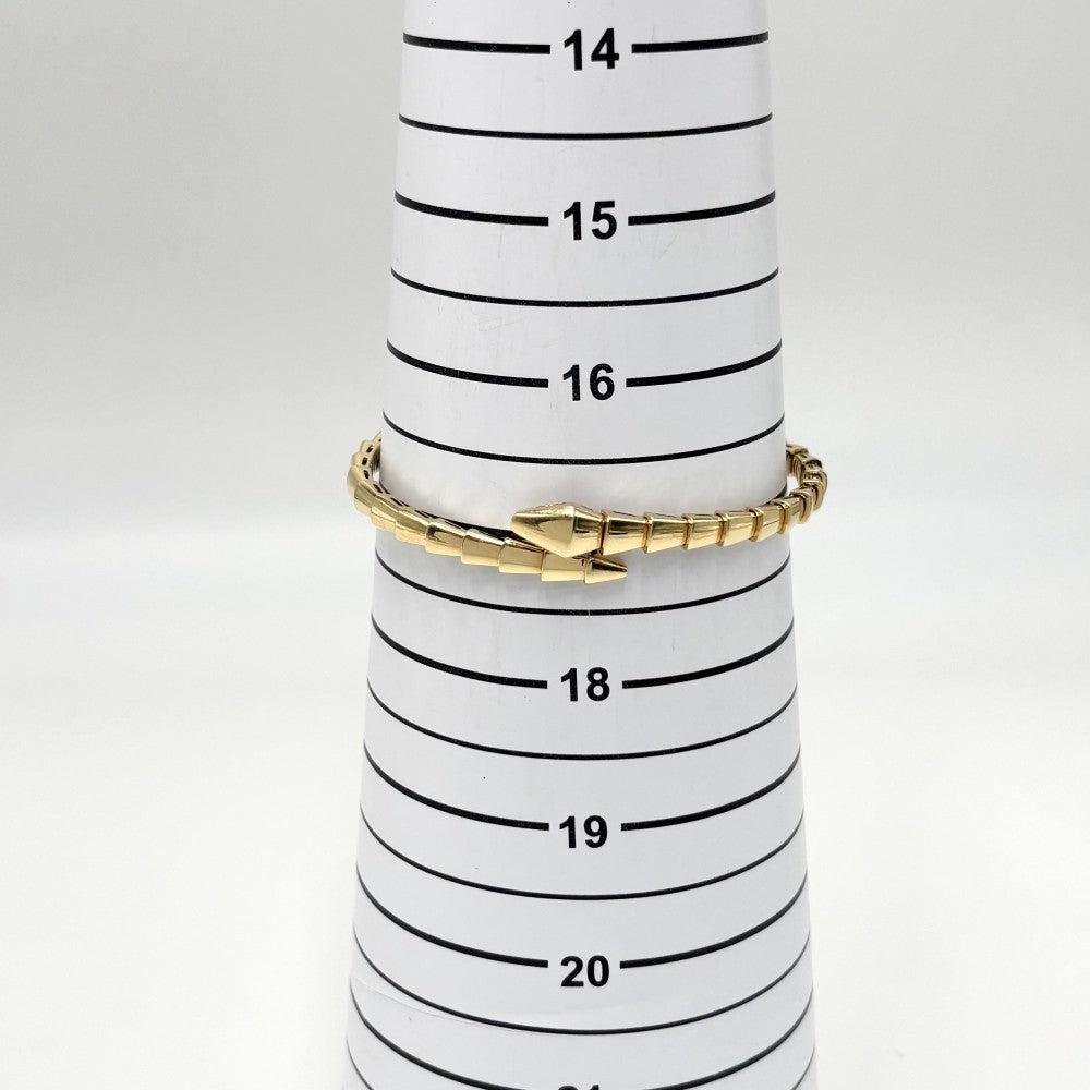BVLGARI ブルガリ バングル セルペンティ ヴァイパー ブレスレット アクセサリー ジュエリー 18金YG 750 Mサイズ メンズ レディース K18イエローゴールド 359416 ユニセックス 約24.1g【中古品】