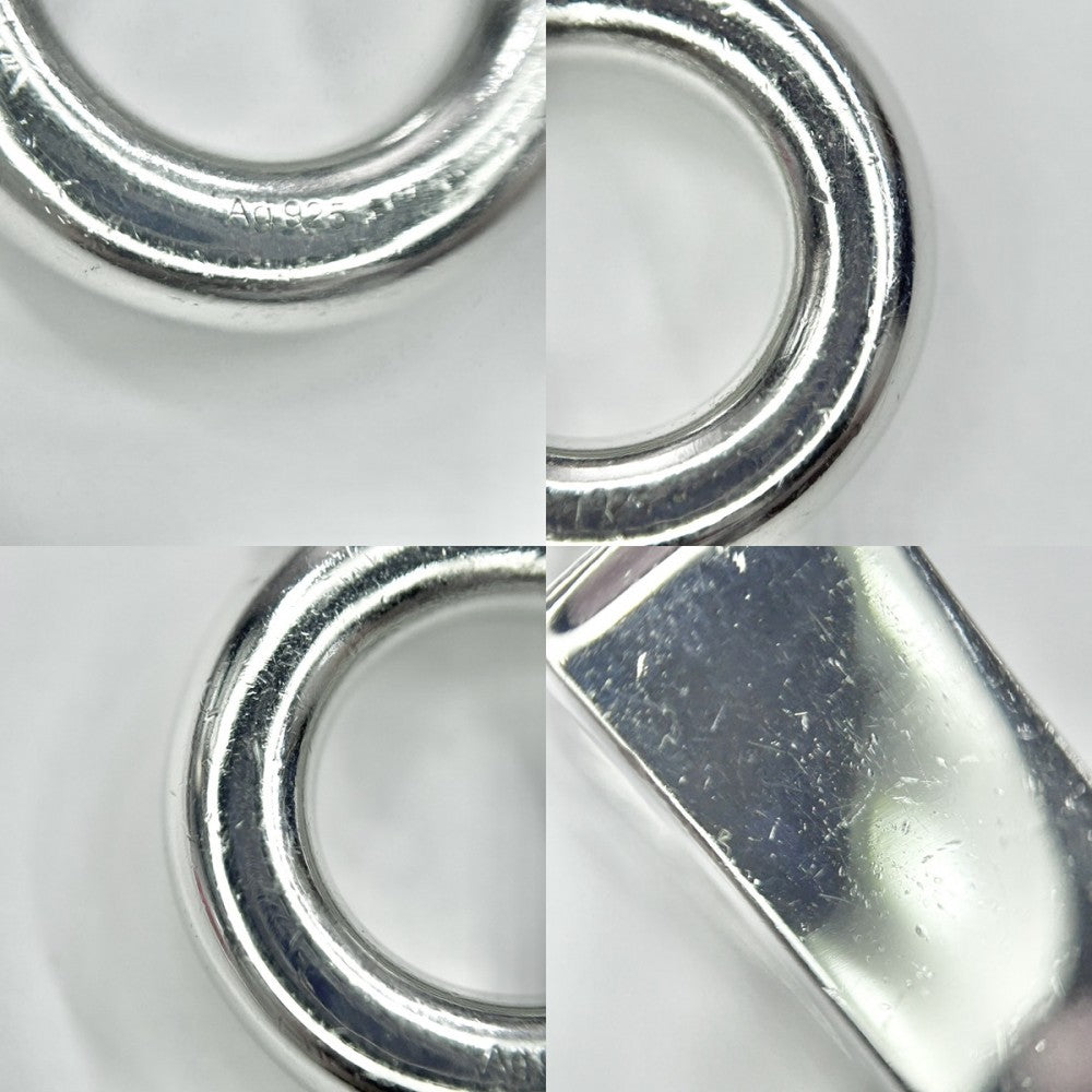 【開店SALE】 LOEWE ロエベ ネックレス ロゴ アクセサリー ペンダント メンズ レディース シルバー925 ユニセックス 約43.9g【中古品】