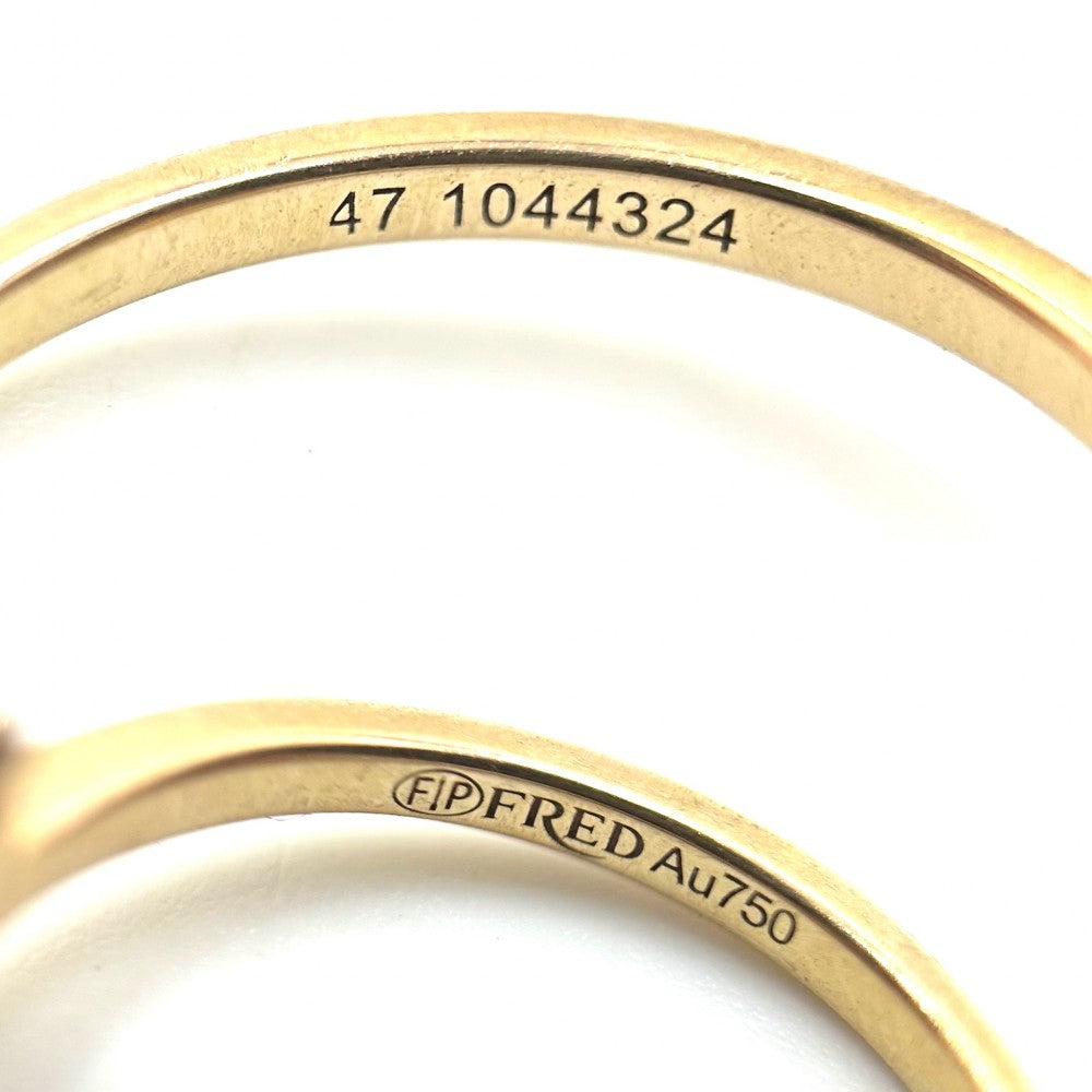 FRED フレッド 指輪 フォース10 ジュエリー アクセサリー 750 18金PG 47サイズ K18ピンクゴールド 約5.5号 レディース 約1.4g【中古品】
