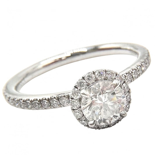 【開店SALE】 HARRY WINSTON ハリーウィンストン 指輪 ハーフエタニティ マイクロパヴェバンド ダイヤ リング ジュエリー アクセサリー Pt950プラチナ ダイヤモンド0.52ct 約11号 レディース 約3.8g【中古品】