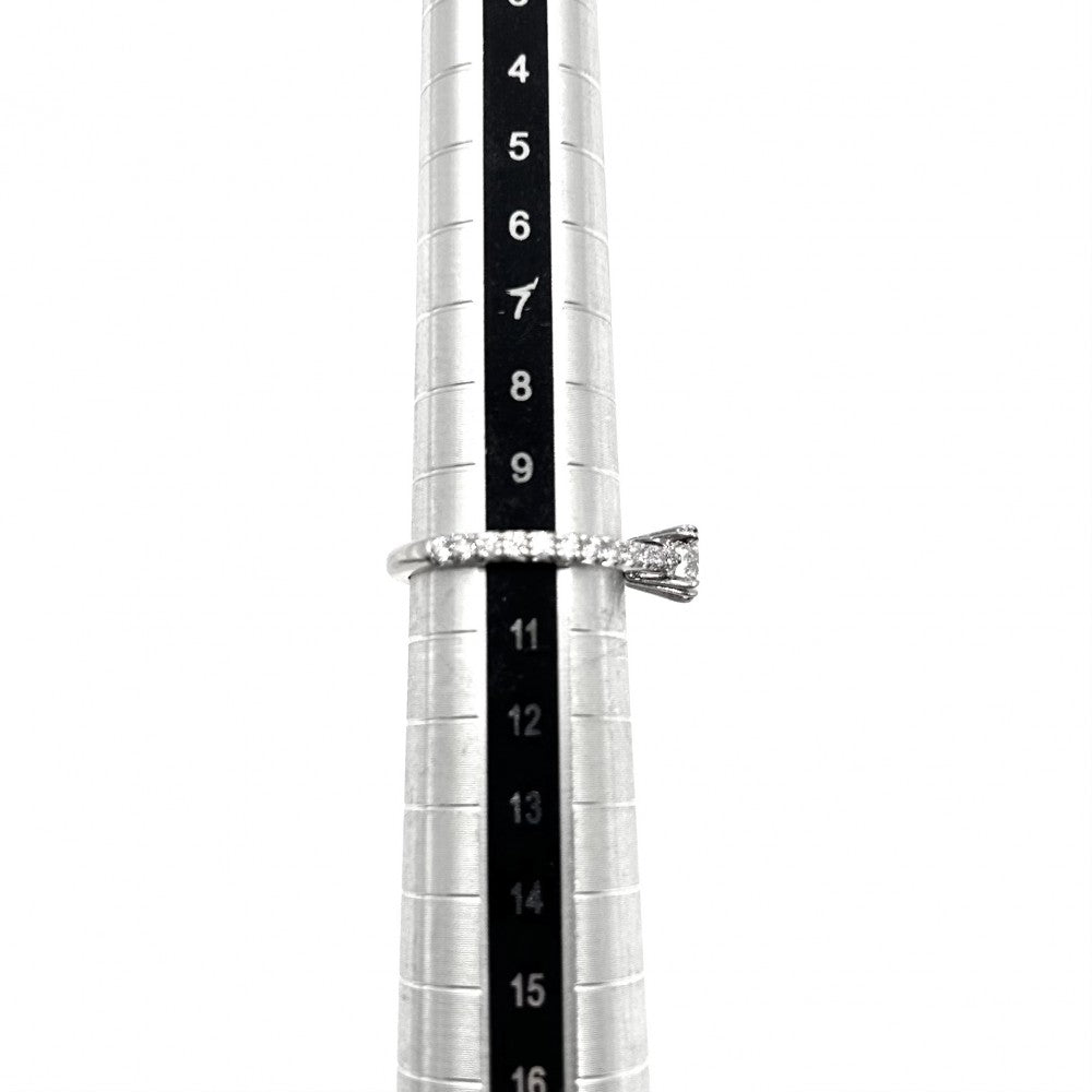 HARRY WINSTON ハリーウィンストン 指輪 ハーフエタニティ ブリリアントラブエンゲージメントリング ジュエリー アクセサリー Pt950プラチナ ダイヤモンド0.52ct 約10号 レディース 約4.3g【中古品】