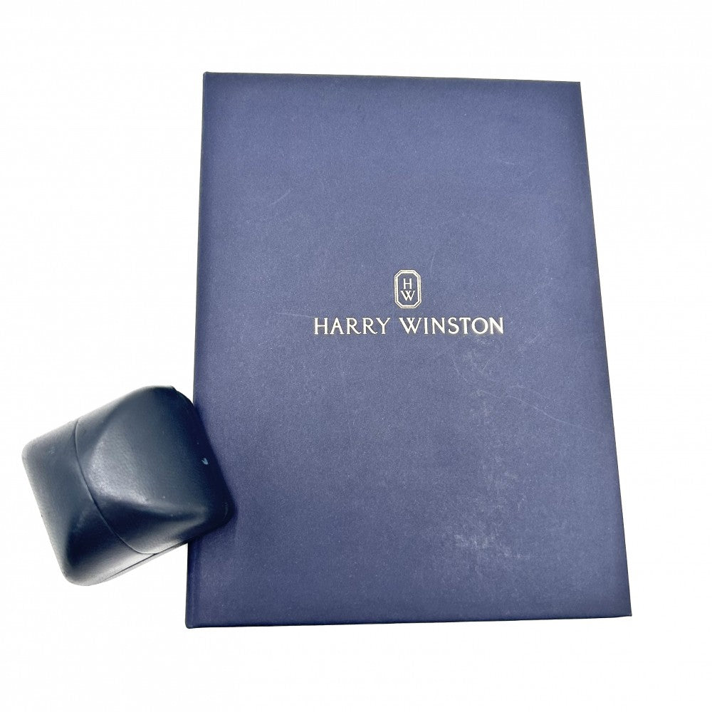 HARRY WINSTON ハリーウィンストン 指輪 ハーフエタニティ ブリリアントラブエンゲージメントリング ジュエリー アクセサリー Pt950プラチナ ダイヤモンド0.52ct 約10号 レディース 約4.3g【中古品】