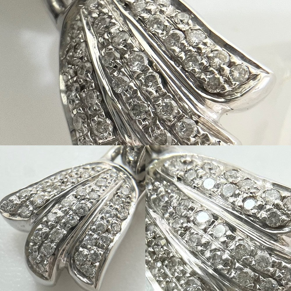PIAGET ピアジェ 指輪 マジックガーデン ジュエリー アクセサリー 二連 リング Au750 18金WG 51サイズ K18ホワイトゴールド ダイヤモンド 約11号 シルバー レディース 約11.3g【中古品】