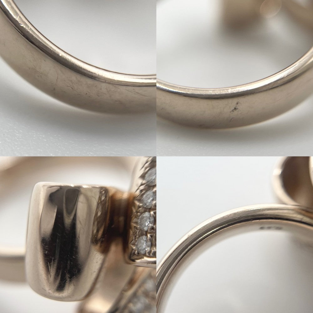 TASAKI タサキ 指輪 ulala パヴェ リボン リング リング 18金PG 750 サクラゴールド ウララ K18ピンクゴールド ダイヤモンド0.65ct 約12号 レディース 約14.5g【中古品】