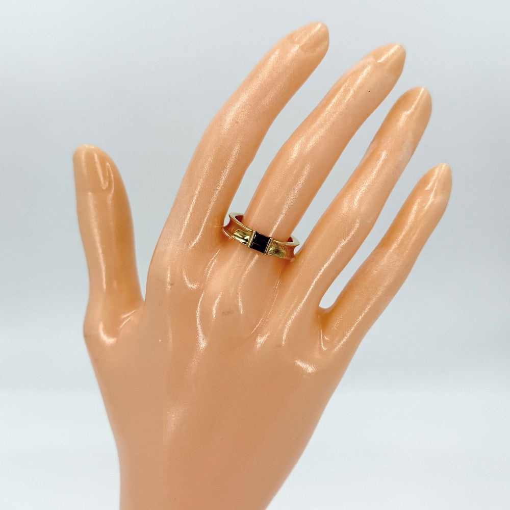 TIFFANY&Co. ティファニー 指輪 スタッキングリング ジュエリー アクセサリー Au750 18金YG K18イエローゴールド ルビー 約10号 ゴールド レディース 約5.5g【中古品】