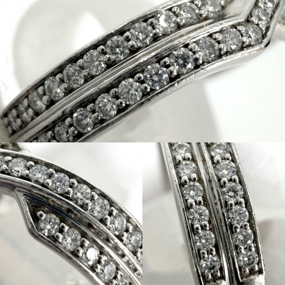 HARRY WINSTON ハリーウィンストン 指輪 トリスト・ツーロウ・バンドリング ジュエリー アクセサリー Pt950プラチナ ダイヤモンド 約8.5号 WBDPRD2RTST レディース 約5.0g【中古品】
