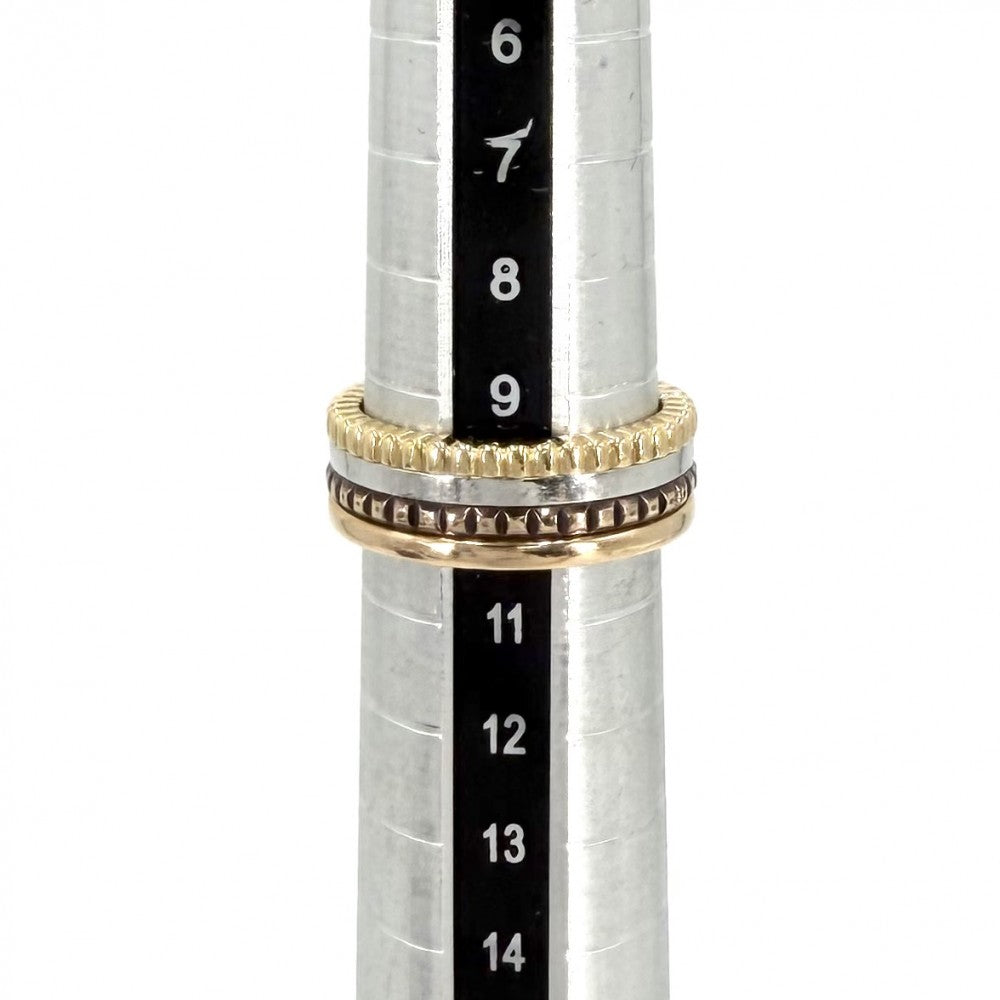 Boucheron ブシュロン 指輪 キャトルクラシックリングスモール ジュエリー アクセサリー 18金 50サイズ K18イエローゴールド K18ピンクゴールド K18ホワイトゴールド 約10号 レディース 約9.9g【中古品】