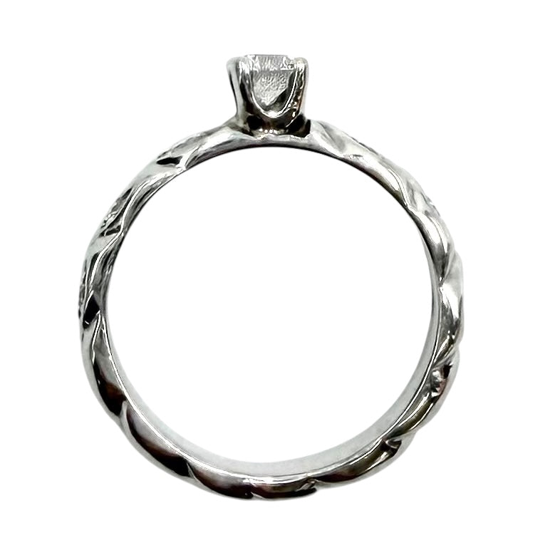 Chaumet ショーメ 指輪 トルサード リング ジュエリー アクセサリー Pt950プラチナ ダイヤモンド 約9.5号 レディース 約4.9g【中古品】