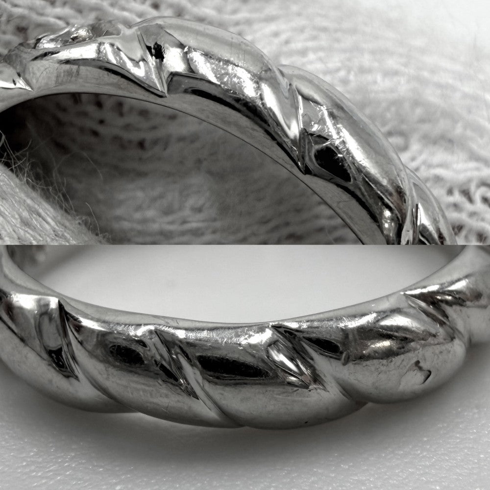 Chaumet ショーメ 指輪 トルサード リング ジュエリー アクセサリー Pt950プラチナ ダイヤモンド 約9.5号 レディース 約4.9g【中古品】