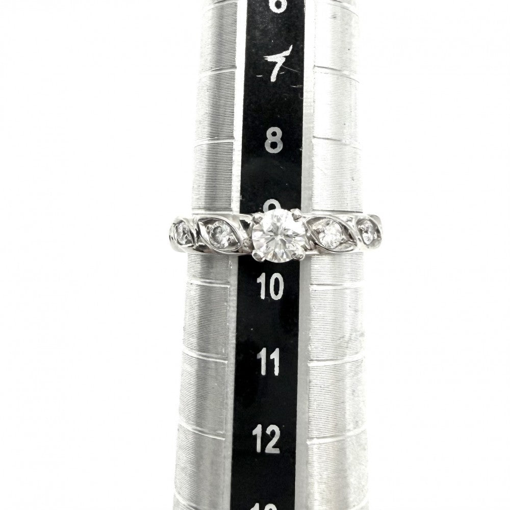 Chaumet ショーメ 指輪 トルサード リング ジュエリー アクセサリー Pt950プラチナ ダイヤモンド 約9.5号 レディース 約4.9g【中古品】