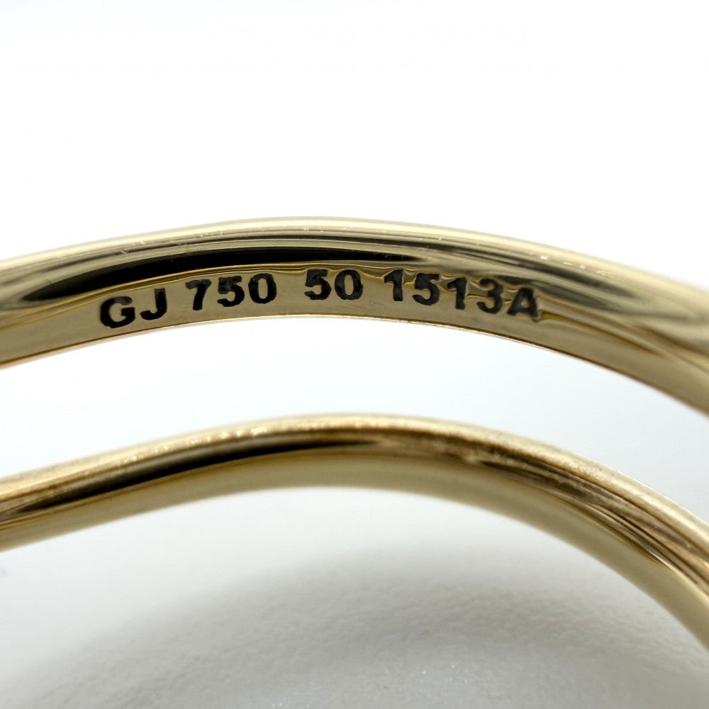 Georg Jensen ジョージジェンセン 指輪 マジック リング MAGIC ジュエリー アクセサリー 18金YG Au750 50サイズ K18イエローゴールド ダイヤモンド 約10号 レディース 約5.0g【中古品】