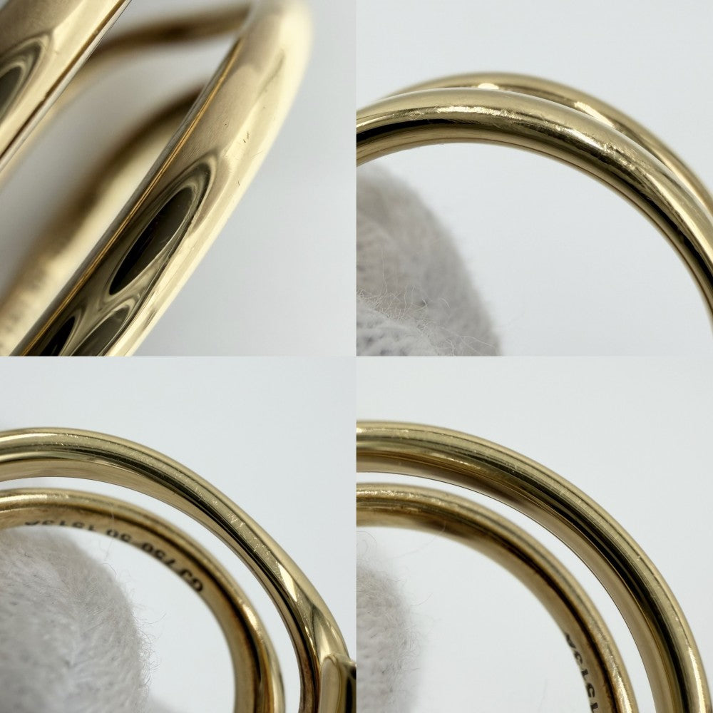 Georg Jensen ジョージジェンセン 指輪 マジック リング MAGIC ジュエリー アクセサリー 18金YG Au750 50サイズ K18イエローゴールド ダイヤモンド 約10号 レディース 約5.0g【中古品】