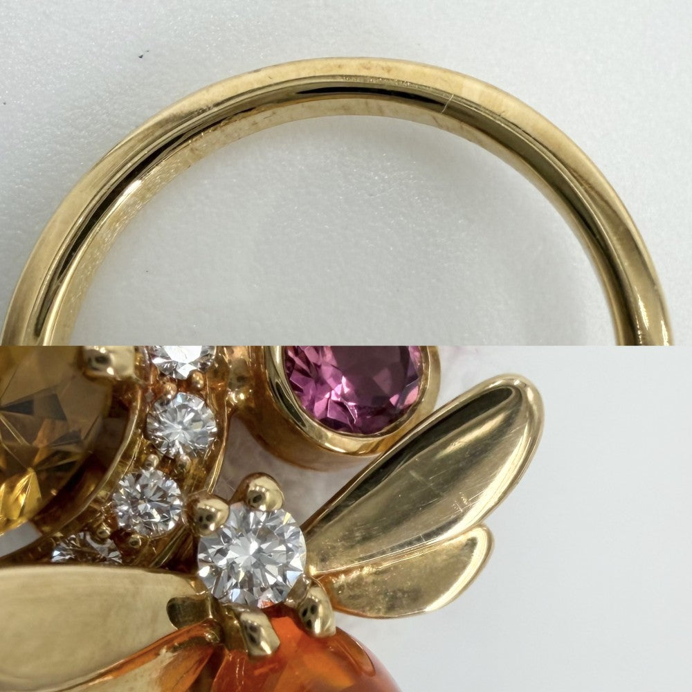 Chaumet ショーメ 指輪 アトラップモワ リアンダイヤリング 18金YG Au750 ジュエリー アクセサリー
 K18イエローゴールド ダイヤモンド 約11.5号 レディース 約5.6g【中古品】