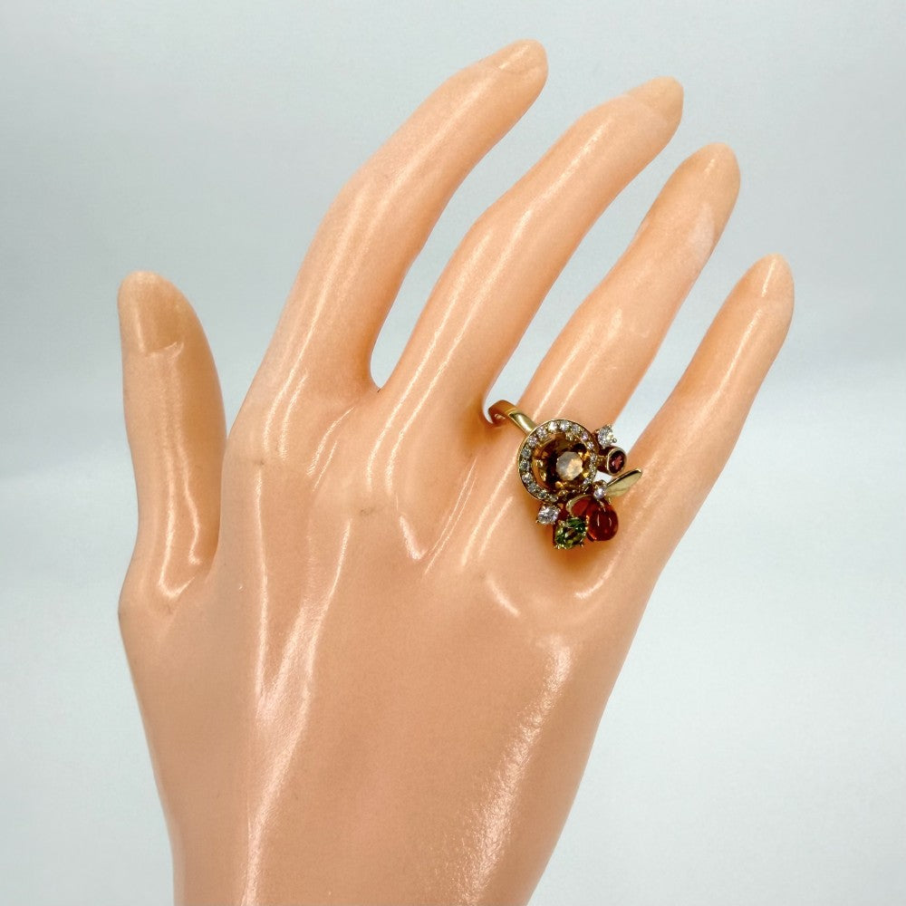 Chaumet ショーメ 指輪 アトラップモワ リアンダイヤリング 18金YG Au750 ジュエリー アクセサリー
 K18イエローゴールド ダイヤモンド 約11.5号 レディース 約5.6g【中古品】