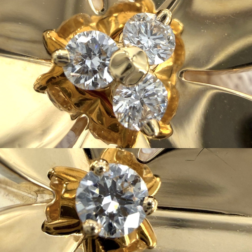Van Cleef & Arpels ヴァンクリーフ＆アーペル 指輪 フリヴォル アントレ レ ドア リング ジュエリー アクセサリー 53 K18イエローゴールド ダイヤモンド 約14.5号 VCARB67653 レディース 約12.1g【中古品】
