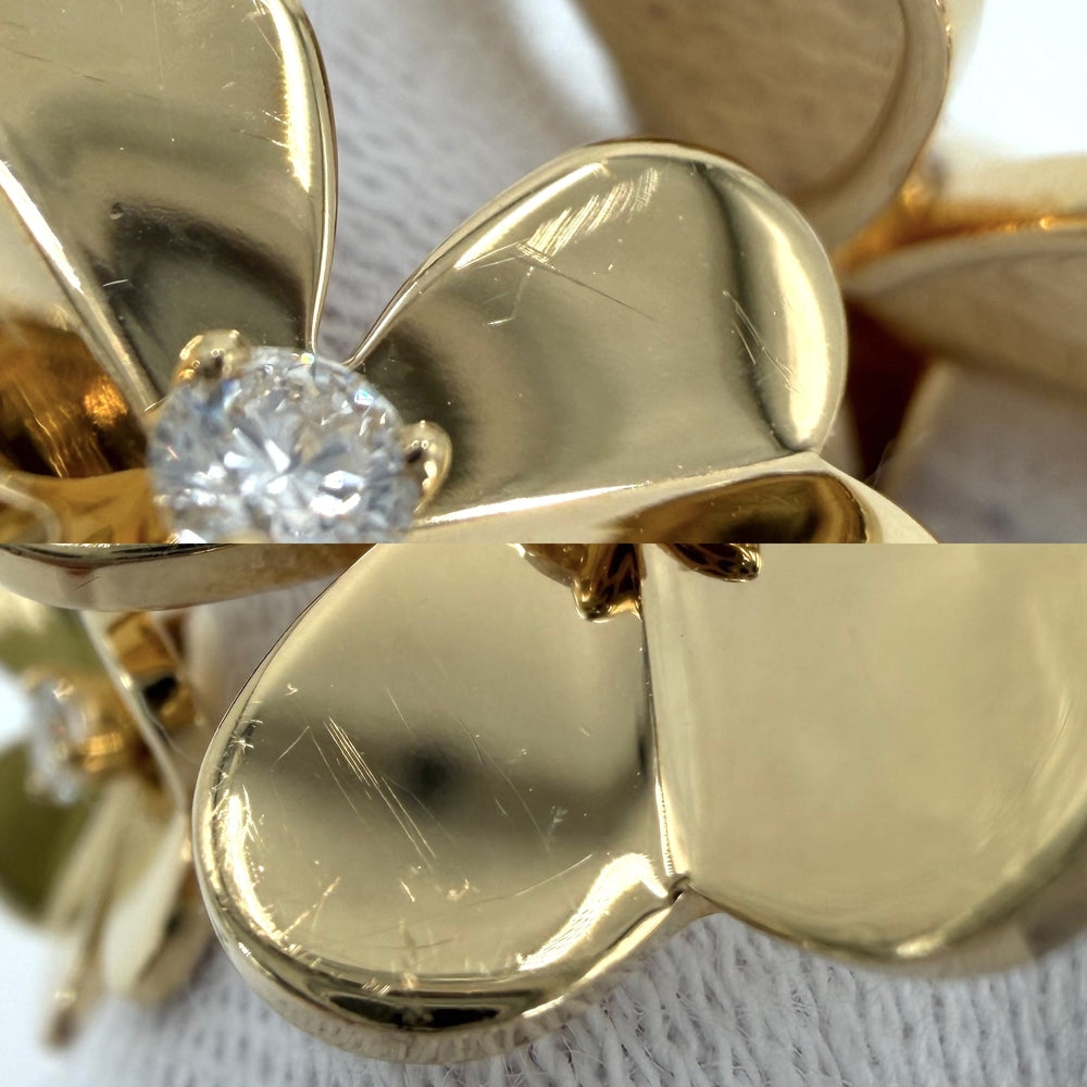 Van Cleef & Arpels ヴァンクリーフ＆アーペル 指輪 フリヴォル アントレ レ ドア リング ジュエリー アクセサリー 53 K18イエローゴールド ダイヤモンド 約14.5号 VCARB67653 レディース 約12.1g【中古品】