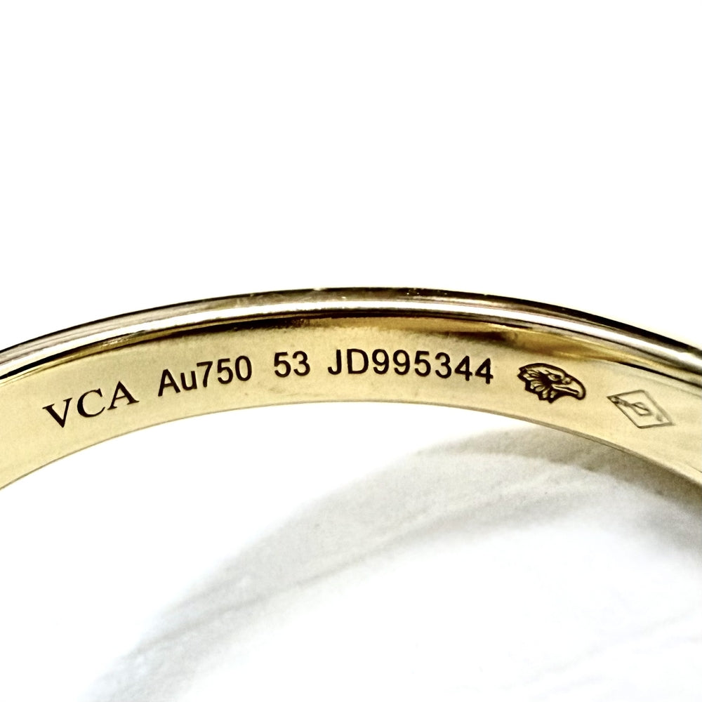Van Cleef & Arpels ヴァンクリーフ＆アーペル 指輪 フリヴォル アントレ レ ドア リング ジュエリー アクセサリー 53 K18イエローゴールド ダイヤモンド 約14.5号 VCARB67653 レディース 約12.1g【中古品】