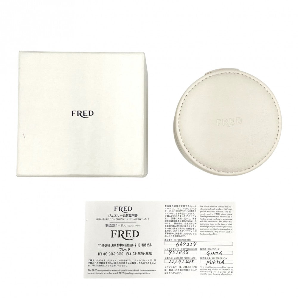 【開店SALE】 FRED フレッド ブレスレット フォース10 ジュエリー アクセサリー スモール フルダイヤモンド Au750 PG K18ピンクゴールド ダイヤモンド 6B0224 レディース 約1.9g【中古品】
