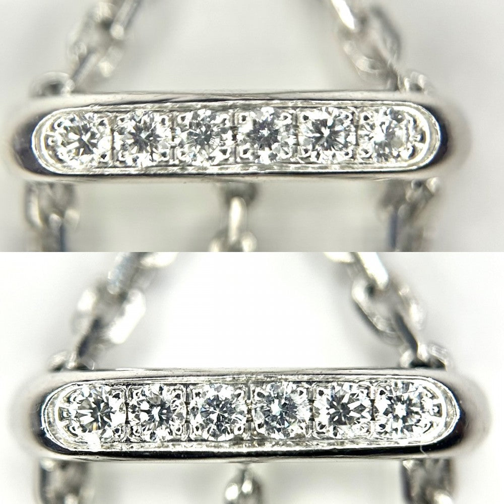 Chaumet ショーメ ネックレス マルチリアン ジュエリー アクセサリー ダイヤモンド シルバー レディース 約21g【中古品】