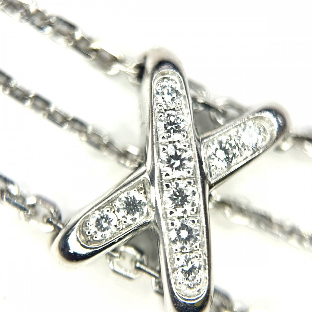 Chaumet ショーメ ネックレス マルチリアン ジュエリー アクセサリー ダイヤモンド シルバー レディース 約21g【中古品】