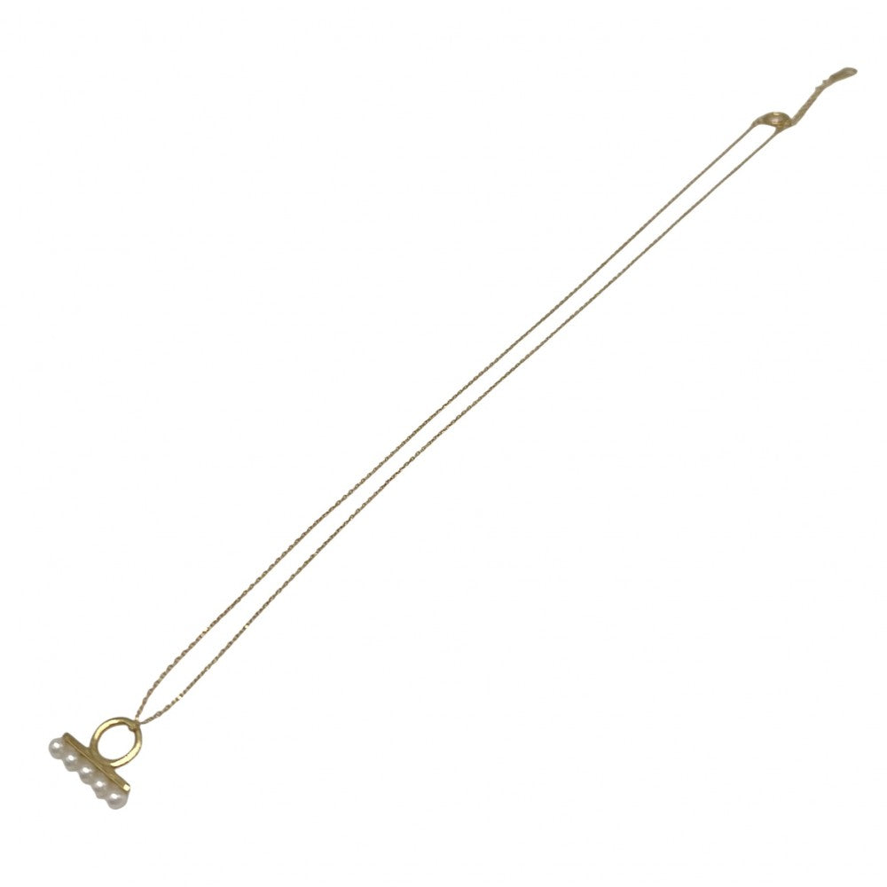 TASAKI タサキ ネックレス バランスチャームペンダント アクセサリー ジュエリー 18金 Au750 YG 真珠 K18イエローゴールド パール1.4mm ゴールド レディース 約2.3g【中古品】