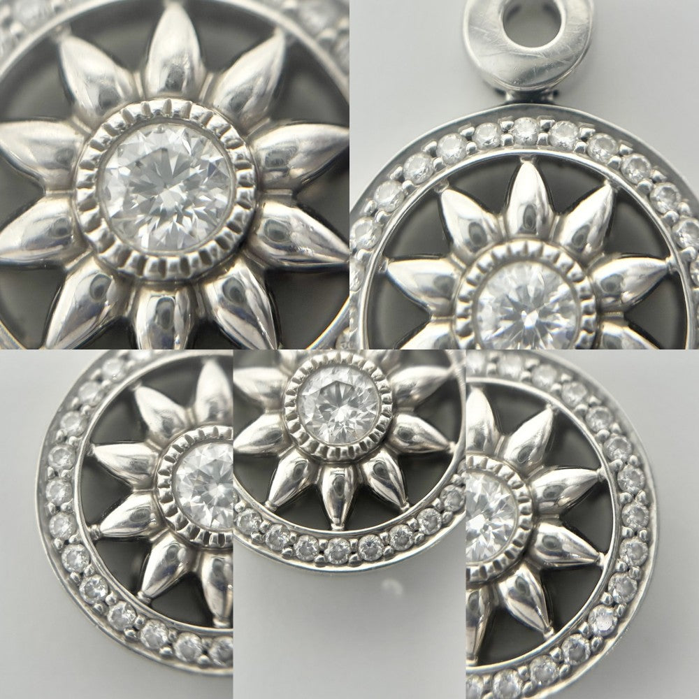 【開店SALE】 HARRY WINSTON ハリーウィンストン ネックレス ウィンストン ゲート ペンダント ロゼットモチーフ メダリオン ジュエリー アクセサリー 29ポイント Pt950プラチナ ダイヤモンド0.13ct PEDPRD1MWG レディース 約8.5g【中古品】