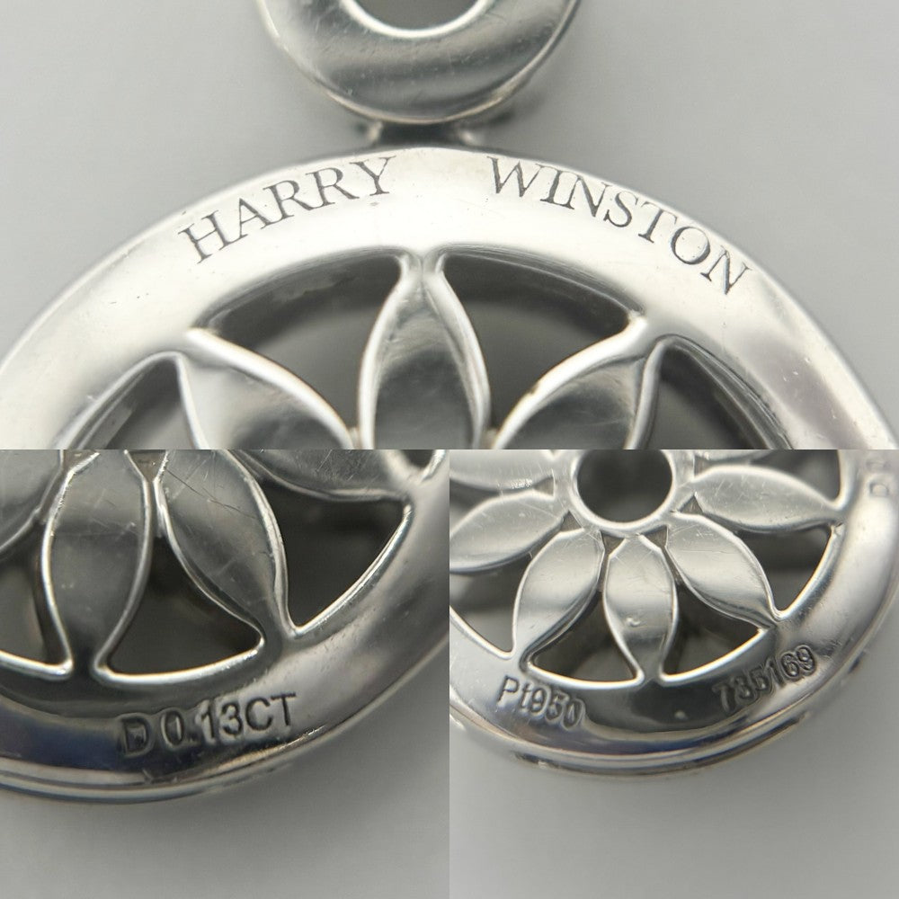 【開店SALE】 HARRY WINSTON ハリーウィンストン ネックレス ウィンストン ゲート ペンダント ロゼットモチーフ メダリオン ジュエリー アクセサリー 29ポイント Pt950プラチナ ダイヤモンド0.13ct PEDPRD1MWG レディース 約8.5g【中古品】