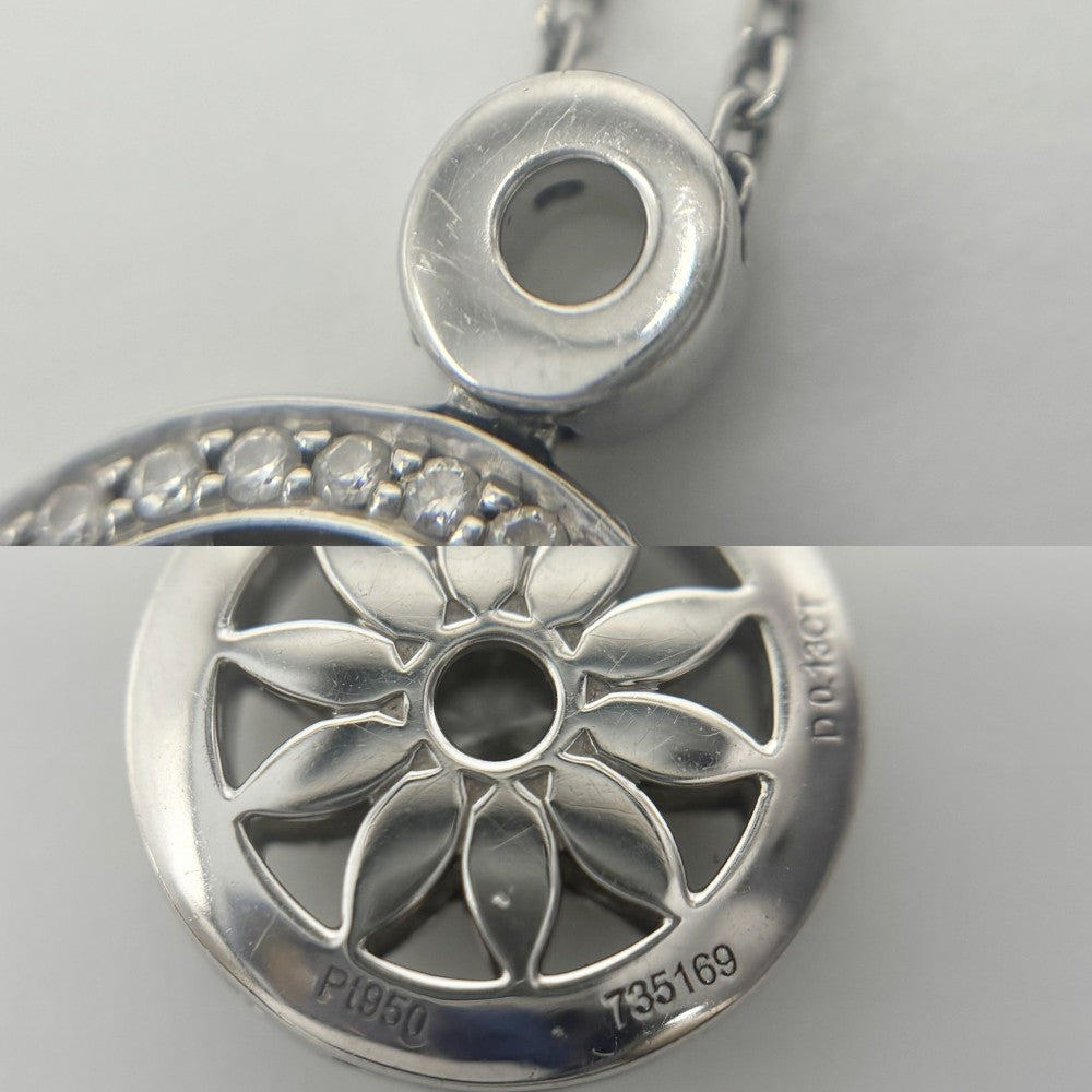 HARRY WINSTON ハリーウィンストン ネックレス ウィンストン ゲート ペンダント ロゼットモチーフ Pt950プラチナ ダイヤモンド0.13ct PEDPRD1MWG レディース 約8.5g【中古品】