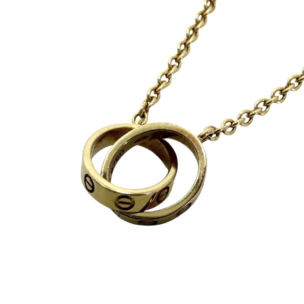 CARTIER カルティエ ネックレス ベビーラブ LOVE ジュエリー アクセサリー Au750 18金YG K18イエローゴールド レディース 約6.7g【中古品】