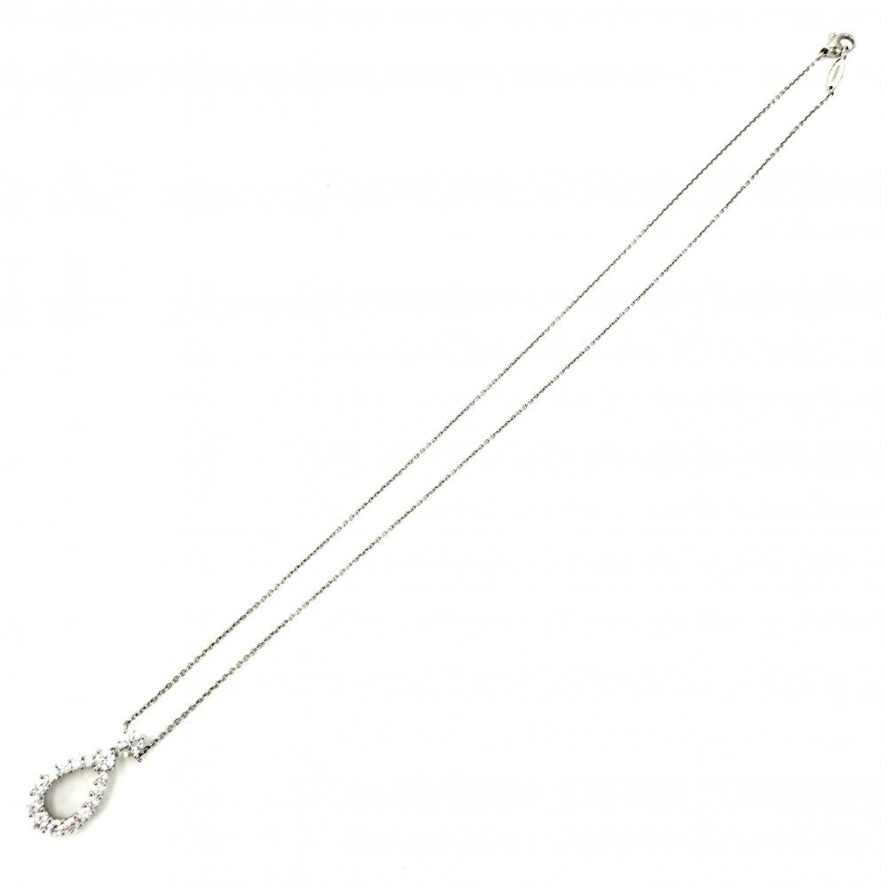 HARRY WINSTON ハリーウィンストン ネックレス ループ・ペンダント エクストララージ ジュエリー アクセサリー Pt950プラチナ ダイヤモンド レディース 約5.4g【中古品】