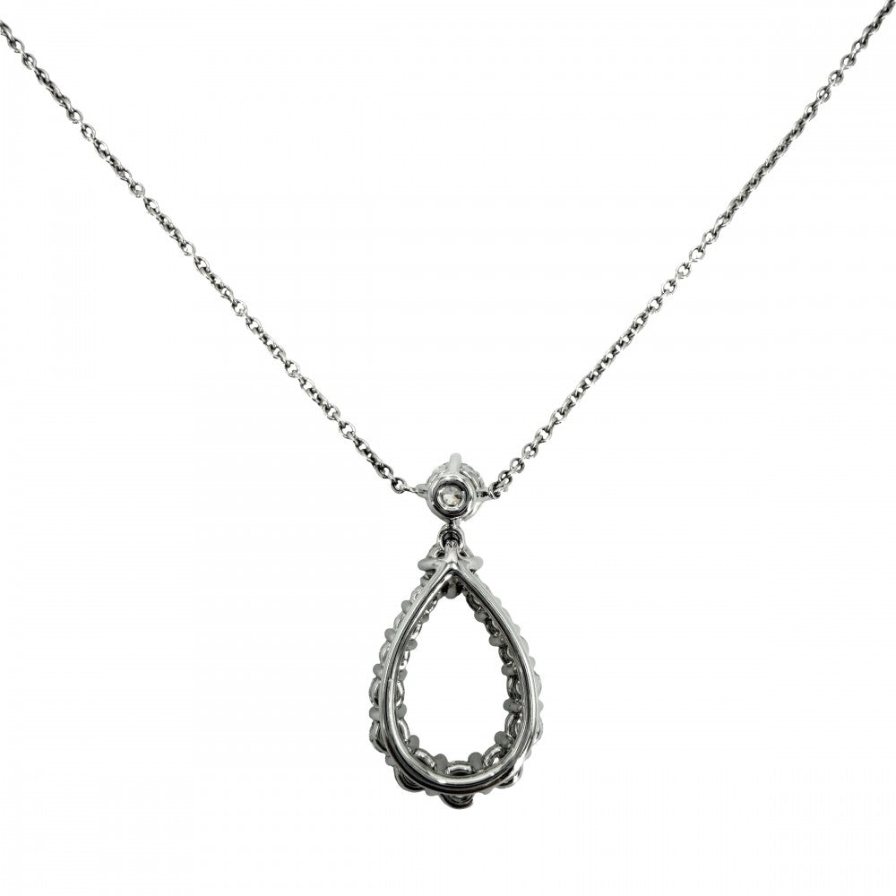 HARRY WINSTON ハリーウィンストン ネックレス ループ・ペンダント エクストララージ ジュエリー アクセサリー Pt950プラチナ ダイヤモンド レディース 約5.4g【中古品】