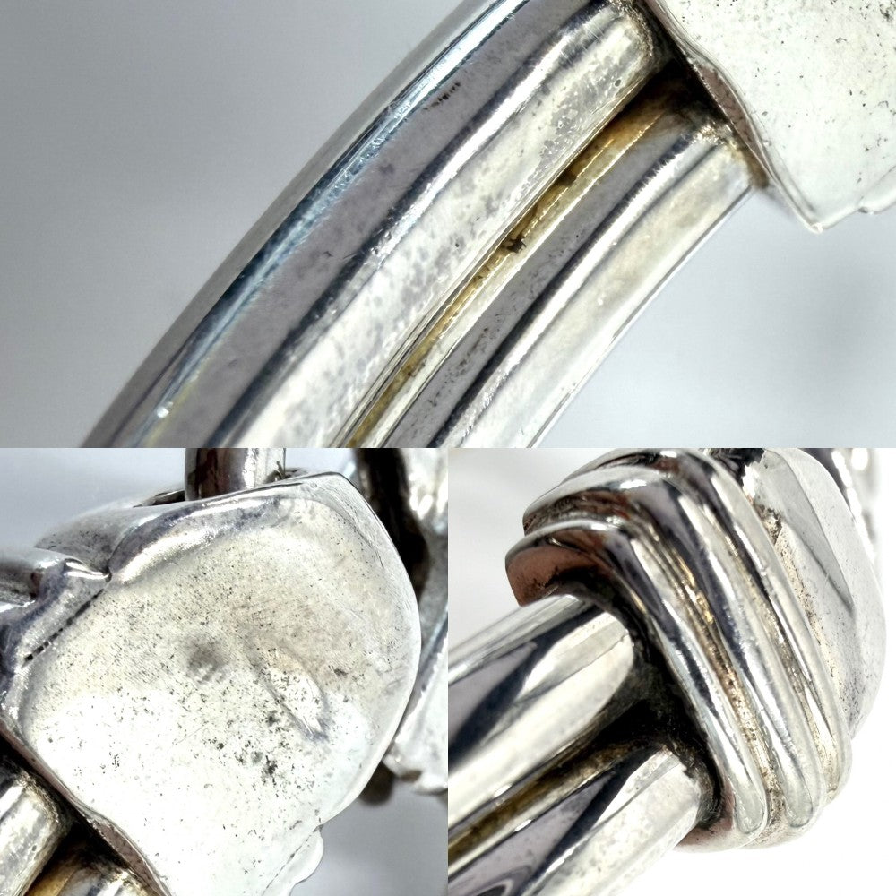 TIFFANY&Co. ティファニー バングル ダブルループ コンビ ブレスレット ジュエリー アクセサリー 18金YG Au750 シルバー925 K18イエローゴールド メンズ 約43.3g【中古品】