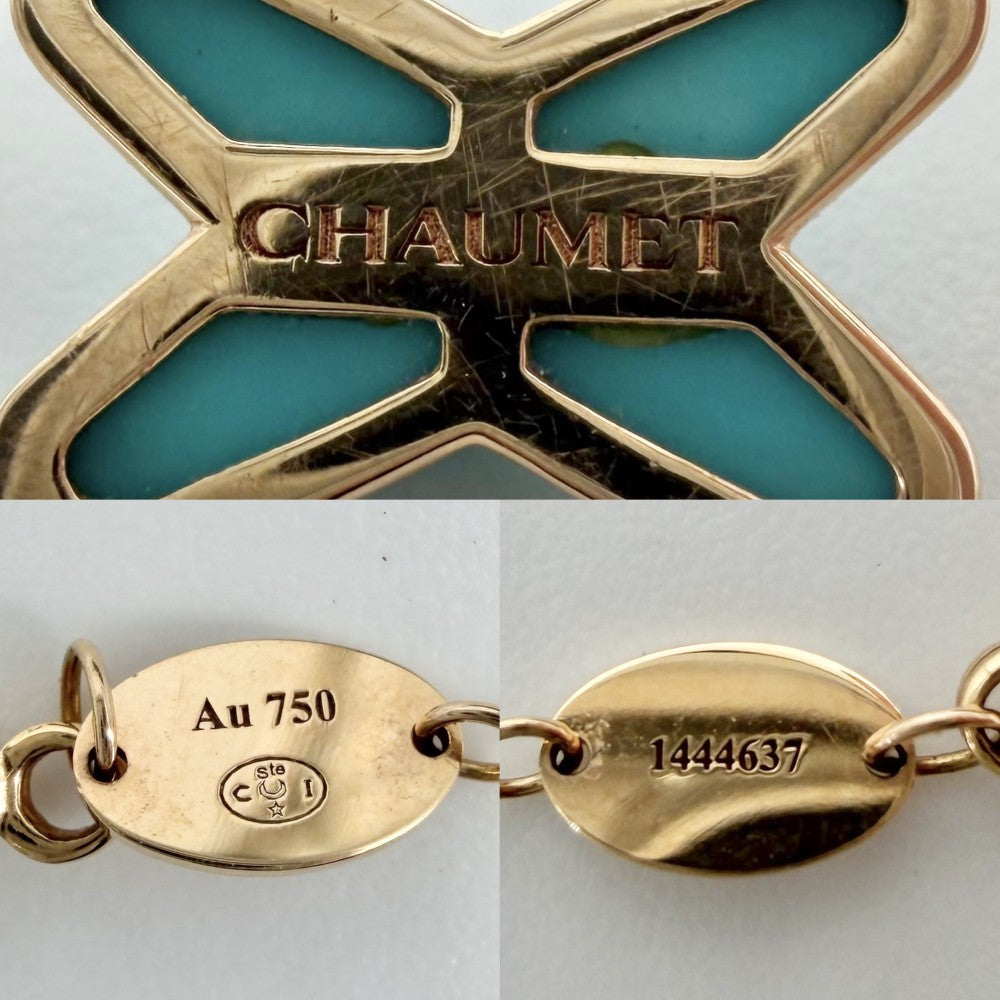Chaumet ショーメ ブレスレット ジュ・ドゥ・リアン ジュエリー アクセサリー 18金PG Au750 K18ピンクゴールド ダイヤモンド レディース 約2.7g【中古品】