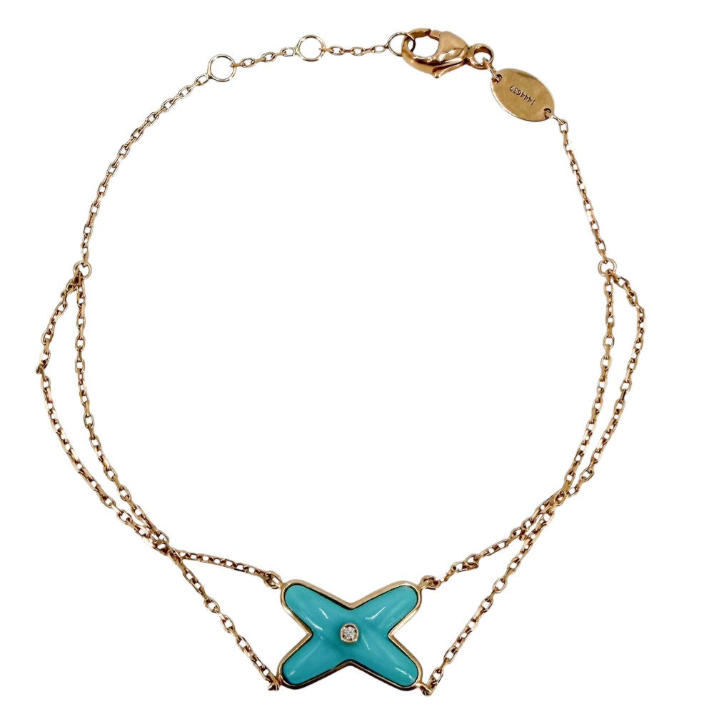 Chaumet ショーメ ブレスレット ジュ・ドゥ・リアン ジュエリー アクセサリー 18金PG Au750 K18ピンクゴールド ダイヤモンド レディース 約2.7g【中古品】