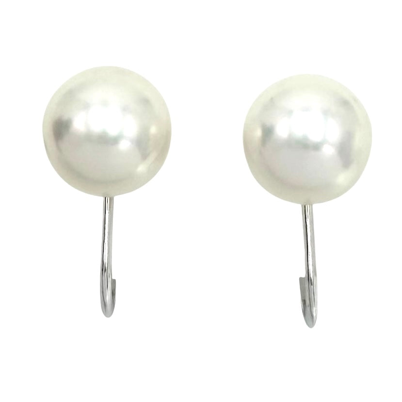 MIKIMOTO ミキモト ネックレス イヤリングセット ジュエリー アクセサリー 真珠 Au750 18金WG シルバー925 K18ホワイトゴールド(イヤリング) パール0.6mm シルバー金具 レディース 約33.1/2.5g【中古品】