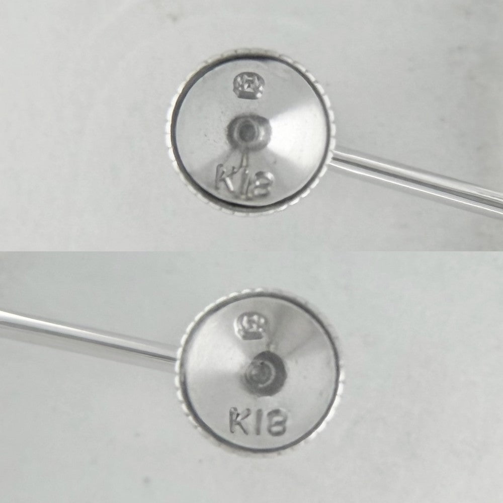 MIKIMOTO ミキモト ネックレス イヤリングセット ジュエリー アクセサリー 真珠 Au750 18金WG シルバー925 K18ホワイトゴールド(イヤリング) パール0.6mm シルバー金具 レディース 約33.1/2.5g【中古品】