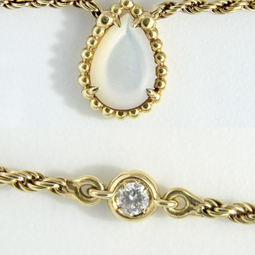 Boucheron ブシュロン ネックレス セルパンボエム アクセサリー ペンダント SERPENT BOHÈME エクストラスモール ジュエリー Au750 18金YG K18イエローゴールド ホワイトマザーオブパール0.75ct JPN00626 ゴールド ホワイト 白 レディース 約4.5g【中古品】