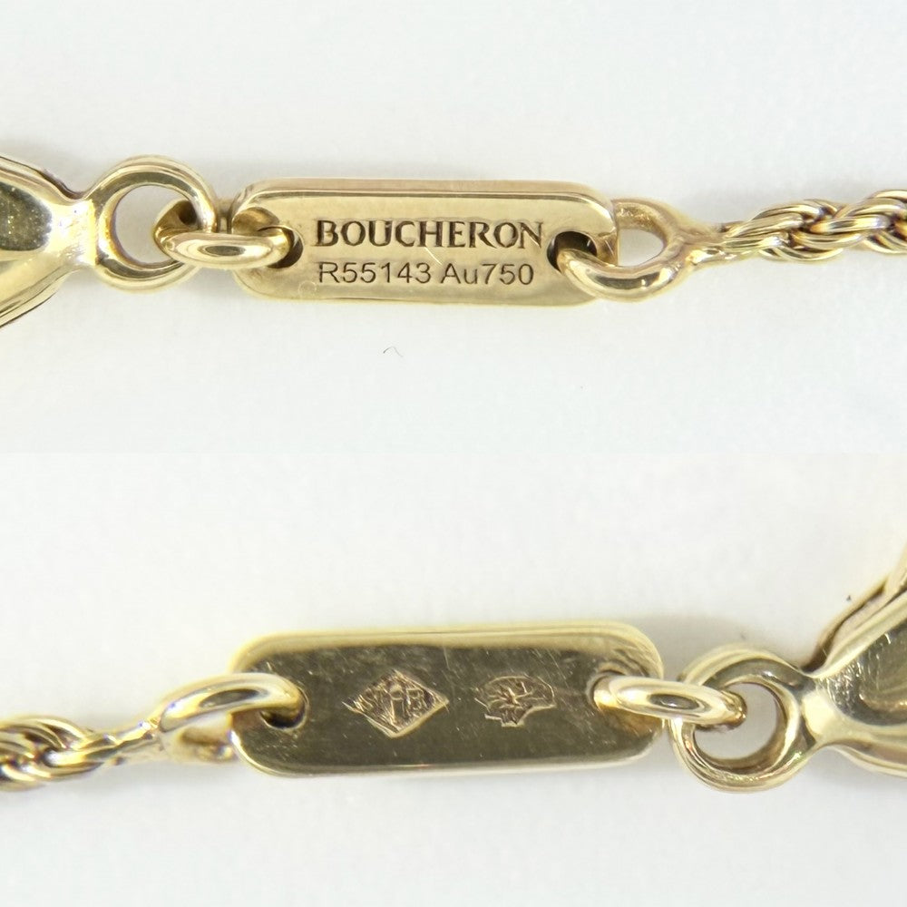 Boucheron ブシュロン ネックレス セルパンボエム アクセサリー ペンダント SERPENT BOHÈME エクストラスモール ジュエリー Au750 18金YG K18イエローゴールド ホワイトマザーオブパール0.75ct JPN00626 ゴールド ホワイト 白 レディース 約4.5g【中古品】