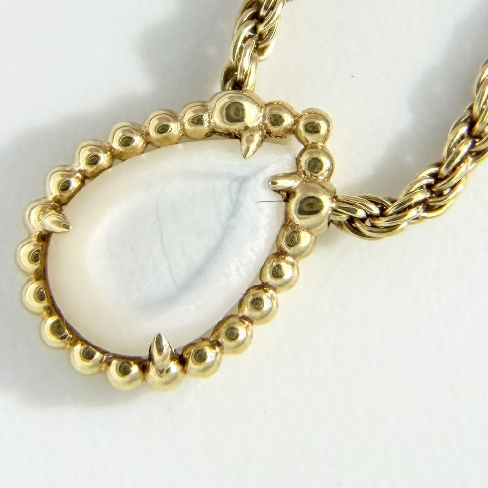 Boucheron ブシュロン ネックレス セルパンボエム アクセサリー ペンダント SERPENT BOHÈME エクストラスモール ジュエリー Au750 18金YG K18イエローゴールド ホワイトマザーオブパール0.75ct JPN00626 ゴールド ホワイト 白 レディース 約4.5g【中古品】